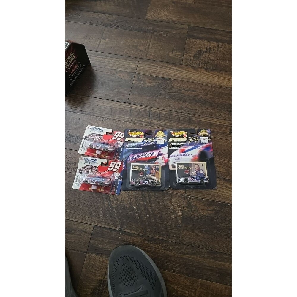 NASCAR Diecast Lot of 4 Jeff Burton 99 Citgo Exide Mark Martin 6 Hot Wheels 1997
